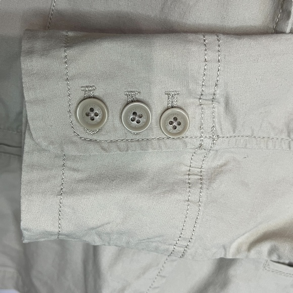 Eddie Bauer Women's Stretch Khakhi Jacket Blazer Size Large Button-Up‎ Unlined - Picture 7 of 7